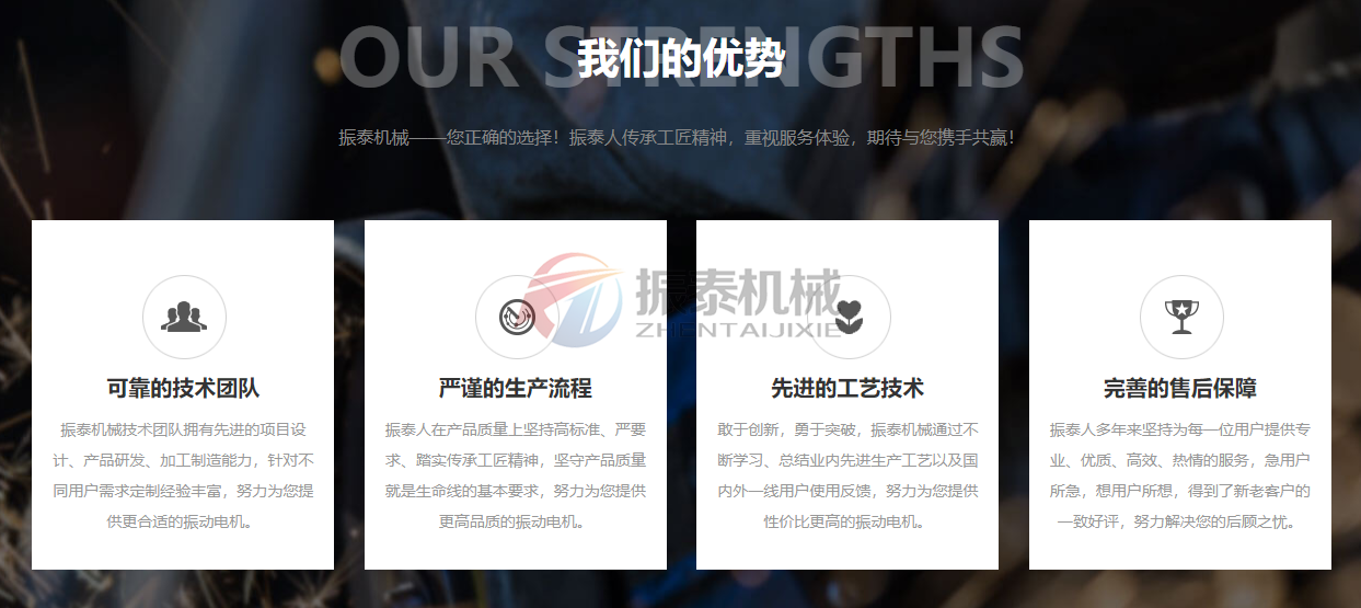 專業(yè)振動(dòng)電機(jī)廠家優(yōu)勢(shì)